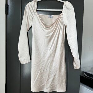 Champagne Silk Dress